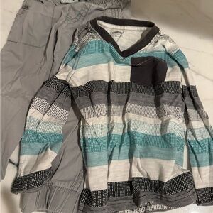 Gymboree Gray and Teal Kids Matching Set